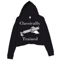 Classically Trained Mechanical Analog Calculator Slide Rule Crop Fleece Hoodie