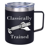 Classically Trained Mechanical Analog Calculator Slide Rule 12oz Stainless Steel Coffee Mug