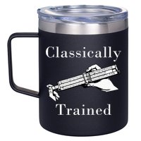 Classically Trained Mechanical Analog Calculator Slide Rule 12oz Stainless Steel Coffee Mug