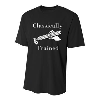 Classically Trained Mechanical Analog Calculator Slide Rule Youth Performance Sprint T-Shirt