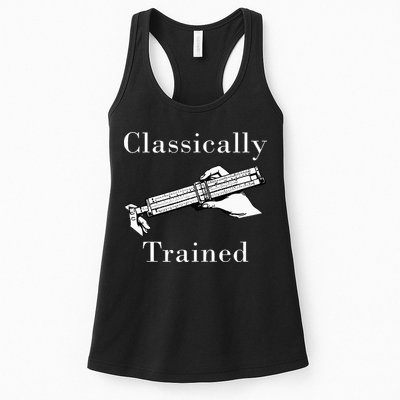 Classically Trained Mechanical Analog Calculator Slide Rule Womens Tank Top