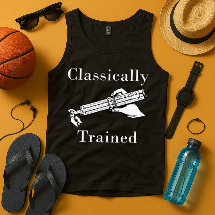 Classically Trained Mechanical Analog Calculator Slide Rule Tank Top