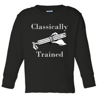 Classically Trained Mechanical Analog Calculator Slide Rule Toddler Long Sleeve Shirt