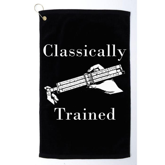 Classically Trained Mechanical Analog Calculator Slide Rule Golf Towel