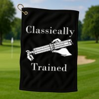 Classically Trained Mechanical Analog Calculator Slide Rule Golf Towel