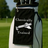 Classically Trained Mechanical Analog Calculator Slide Rule Golf Towel