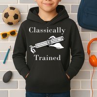 Classically Trained Mechanical Analog Calculator Slide Rule Kids Hoodie