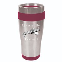 Classically Trained Mechanical Analog Calculator Slide Rule 16oz Travel Tumbler