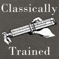 Classically Trained Mechanical Analog Calculator Slide Rule Cotton Canvas Backpack
