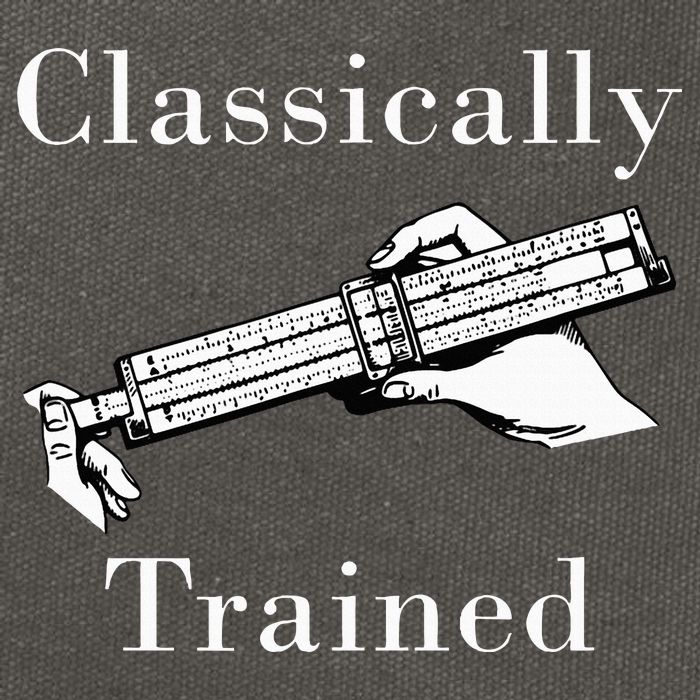 Classically Trained Mechanical Analog Calculator Slide Rule Cotton Canvas Backpack