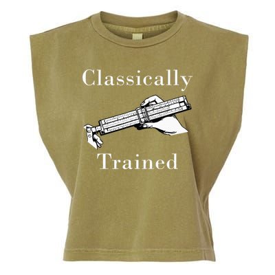 Classically Trained Mechanical Analog Calculator Slide Rule Garment-Dyed Women's Muscle Tee