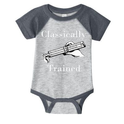 Classically Trained Mechanical Analog Calculator Slide Rule Infant Baby Jersey Bodysuit
