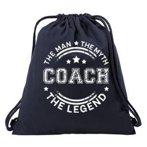 Coach The Man The Myth The Legend Men Coach Gift Drawstring Bag