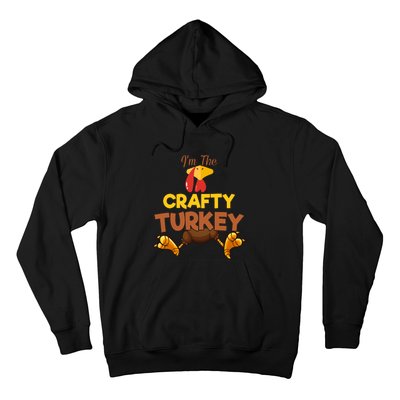 Crafty Turkey Matching Family Group Thanksgiving Gifts  Hoodie