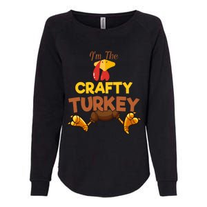 Crafty Turkey Matching Family Group Thanksgiving Gifts  Womens California Wash Sweatshirt