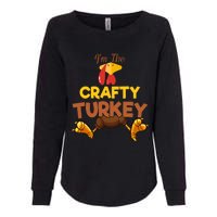 Crafty Turkey Matching Family Group Thanksgiving Gifts  Womens California Wash Sweatshirt