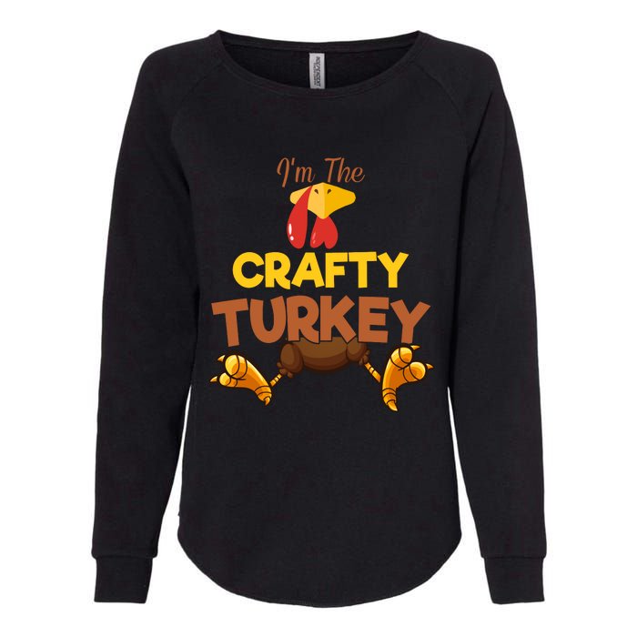 Crafty Turkey Matching Family Group Thanksgiving Gifts  Womens California Wash Sweatshirt