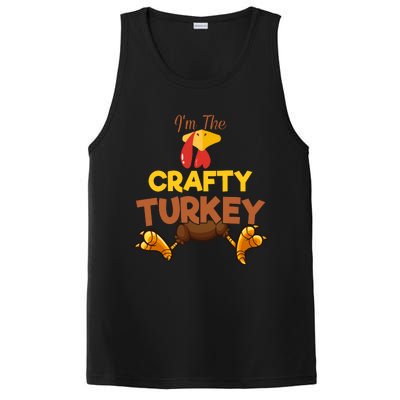 Crafty Turkey Matching Family Group Thanksgiving Gifts  PosiCharge Competitor Tank