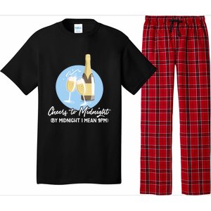 Cheers To Midnight By Midnight I Mean 9pm Cool Gift Pajama Set