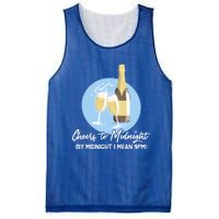 Cheers To Midnight By Midnight I Mean 9pm Cool Gift Mesh Reversible Basketball Jersey Tank