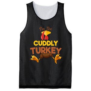 Cuddly Turkey Matching Family Group Thanksgiving Gifts  Mesh Reversible Basketball Jersey Tank