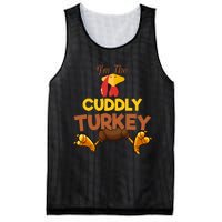 Cuddly Turkey Matching Family Group Thanksgiving Gifts  Mesh Reversible Basketball Jersey Tank