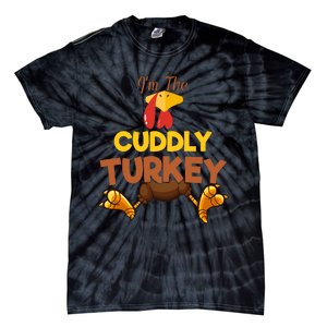 Cuddly Turkey Matching Family Group Thanksgiving Gifts  Tie-Dye T-Shirt