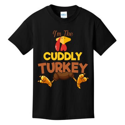 Cuddly Turkey Matching Family Group Thanksgiving Gifts  Kids T-Shirt