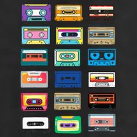 Cassette Tapes Mixtapes 1980s 1990s Radio Music 11oz C Handle Ceramic Mug