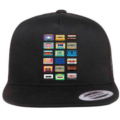 Cassette Tapes Mixtapes 1980s 1990s Radio Music Flatbill Hat