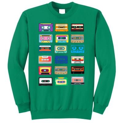 Cassette Tapes Mixtapes 1980s 1990s Radio Music Sweatshirt