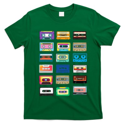 Cassette Tapes Mixtapes 1980s 1990s Radio Music T-Shirt