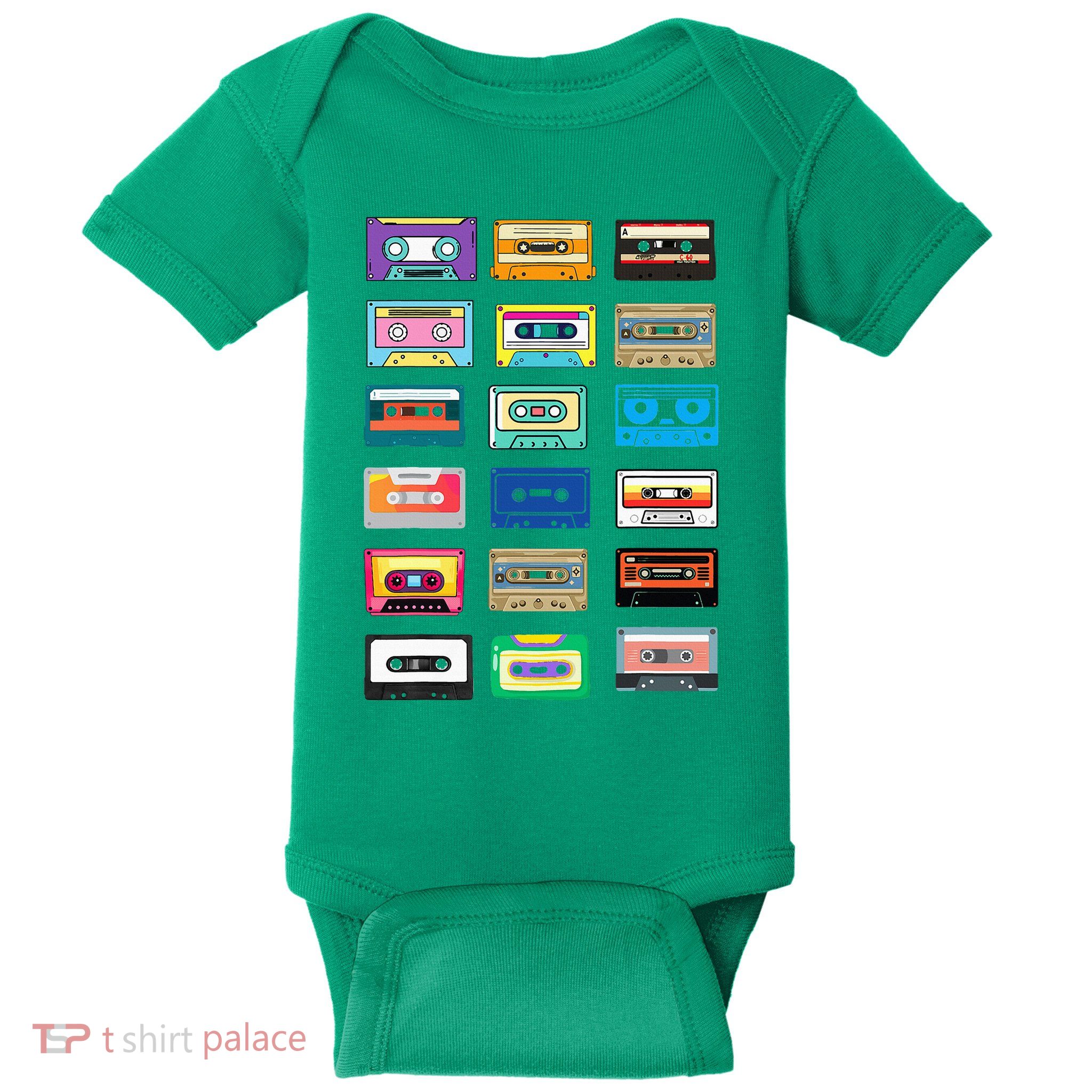 Cassette Tapes Mixtapes 1980s 1990s Radio Music Baby Bodysuit