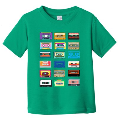 Cassette Tapes Mixtapes 1980s 1990s Radio Music Toddler T-Shirt