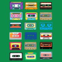 Cassette Tapes Mixtapes 1980s 1990s Radio Music Ladies Long Sleeve Shirt