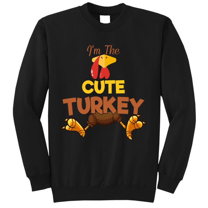 Cute Turkey Matching Family Group Thanksgiving Gifts  Sweatshirt