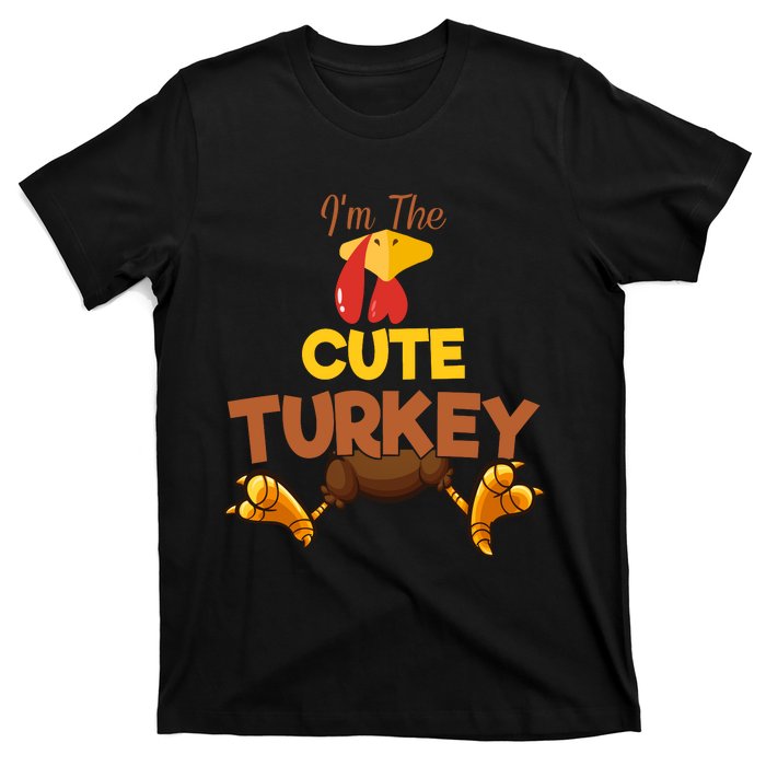 Cute Turkey Matching Family Group Thanksgiving Gifts  T-Shirt