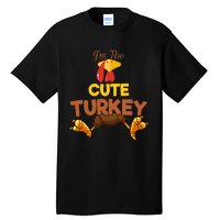 Cute Turkey Matching Family Group Thanksgiving Gifts  Tall T-Shirt