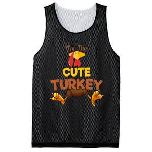 Cute Turkey Matching Family Group Thanksgiving Gifts  Mesh Reversible Basketball Jersey Tank