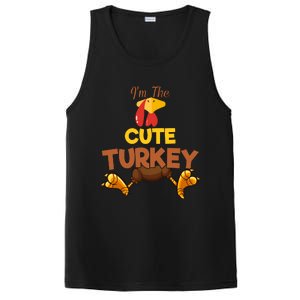 Cute Turkey Matching Family Group Thanksgiving Gifts  PosiCharge Competitor Tank