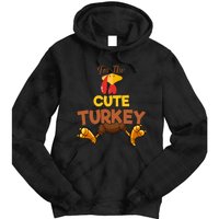 Cute Turkey Matching Family Group Thanksgiving Gifts  Tie Dye Hoodie