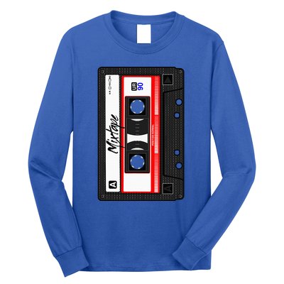 Cassette Tape Music Mix Audio 90s Party 80s Outfit Cassette Long Sleeve Shirt