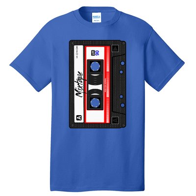 Cassette Tape Music Mix Audio 90s Party 80s Outfit Cassette Tall T-Shirt