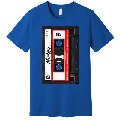 Cassette Tape Music Mix Audio 90s Party 80s Outfit Cassette Premium T-Shirt