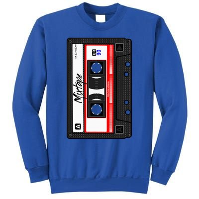 Cassette Tape Music Mix Audio 90s Party 80s Outfit Cassette Tall Sweatshirt