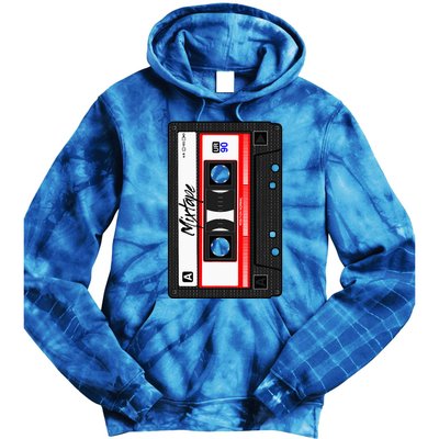 Cassette Tape Music Mix Audio 90s Party 80s Outfit Cassette Tie Dye Hoodie