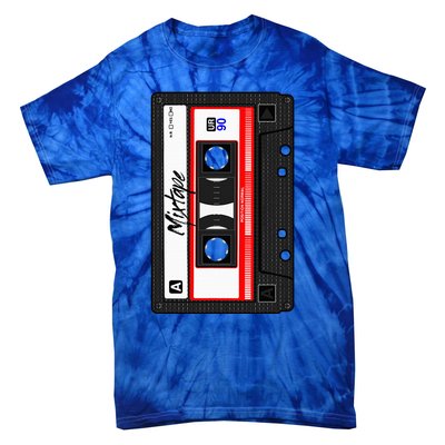 Cassette Tape Music Mix Audio 90s Party 80s Outfit Cassette Tie-Dye T-Shirt