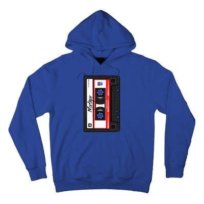 Cassette Tape Music Mix Audio 90s Party 80s Outfit Cassette Tall Hoodie