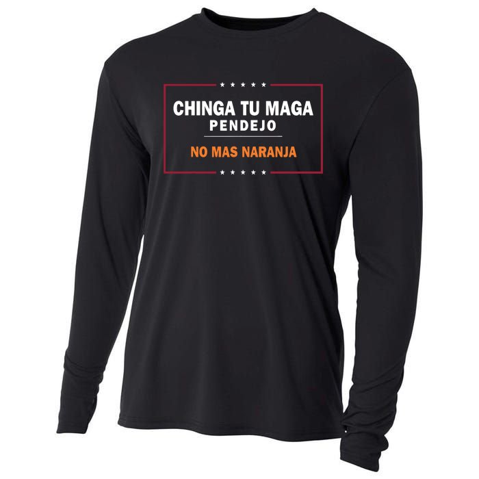 Chinga Tu Maga Pendejo No Mas Naranja Cooling Performance Long Sleeve Crew