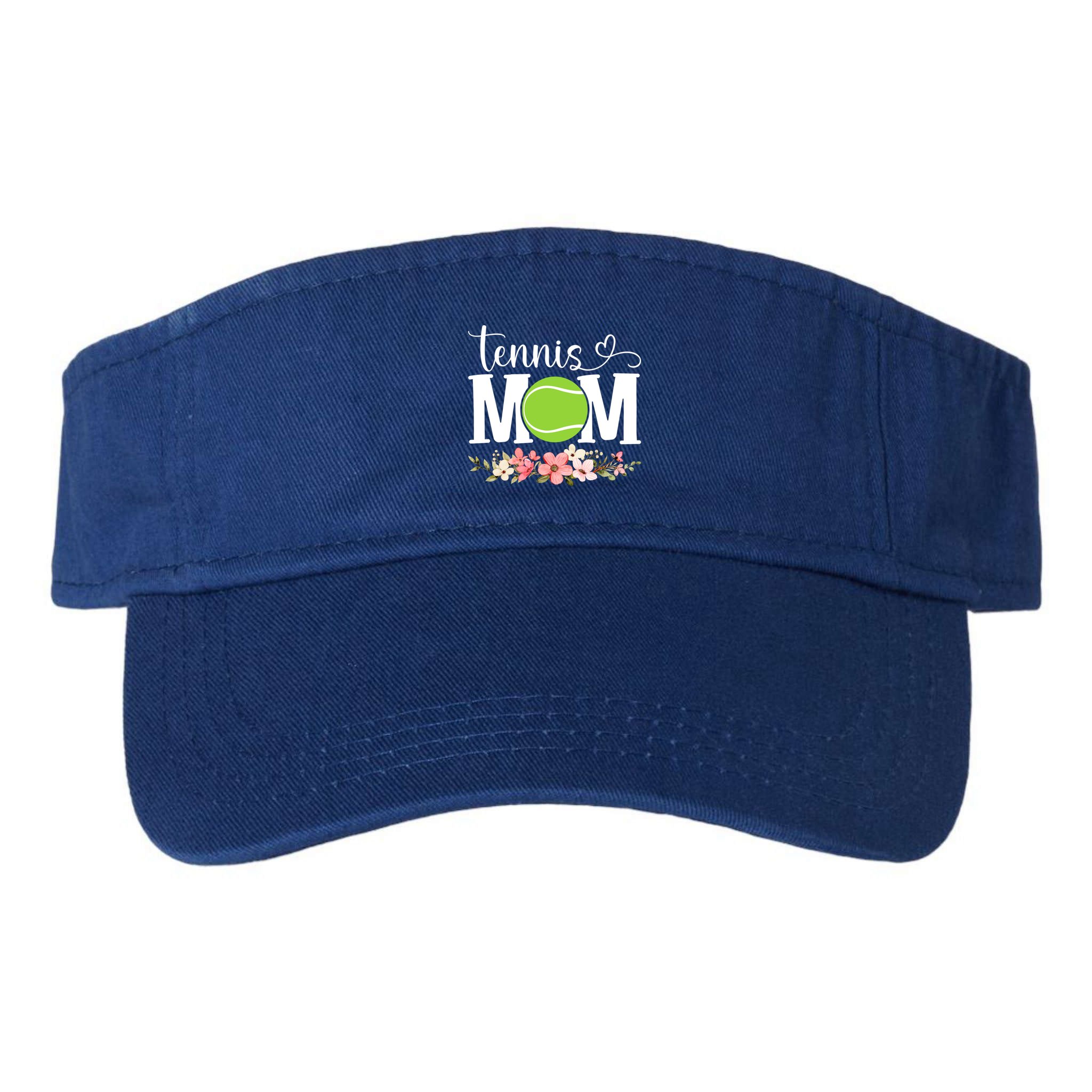 Cool Tennis Mom Flower Mom MotherS Day Cute Mom Tennis Mama Gift Visor